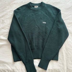 KITH Green Pullover Crewneck Sweater